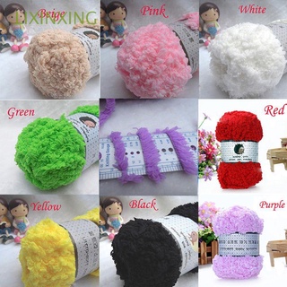 Lixinxing niños lana de alta calidad bebé tejer ganchillo suéter bufanda zapatos cachemira acogedor hilo/Multicolor