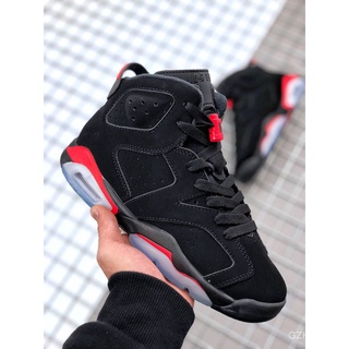 Auténtico En stock nike air jordan basketball shoes tennis shoes Nike Air Jordan sneakers 100% Air Jordan 6 "DMP" Retro 3m reflective black red Women's shoes Men's shoes