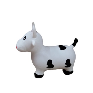 Montable animalito vaca brinca inflable de hule para niños (5)