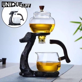[único Life] juego de té de vidrio resistente al calor juego de té de Kungfu de desvío de agua (6)