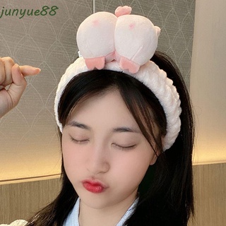 Junyue Creative Corgi Butt broche elástico mujeres accesorios de pelo estilo horquilla lavado cara lindo gato dulce pelo aro de baño felpa diadema