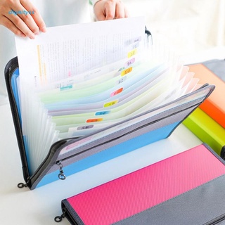 dignity A4 Multi-layer Organ Bag Zipper Information Briefcase Document File Folder Student Test Paper Holder