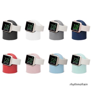 rhythmofrain - soporte para cargador de silicona para apple watch series 4/3/2/1 44 mm/42 mm/40 mm/38 mm