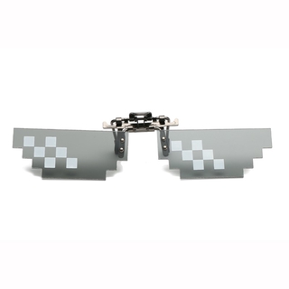 lentes de sol para hombre y mujer/lentes de sol thug life/accesorios de clip poligonales/ minecraft/polarizados