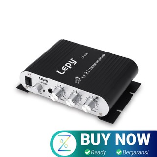 Lepy HiFi amplificador estéreo agudo Bass Booster LP-838 - negro