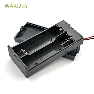 WARDES DIY cajas de almacenamiento de batería 2 ranuras caja de batería ABS encendido/apagado interruptor 2X con Pin duro caja de almacenamiento de alta calidad titular de la batería/Multicolor (1)
