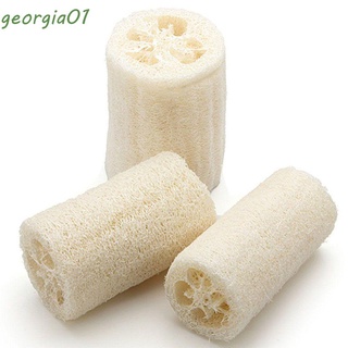 georgia01 esponja de baño esponja de baño esponja de masaje esponja removedor de cuernos natural luffa masaje 3 piezas de baño de luffa