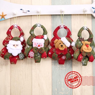 santa claus muñeco de nieve puerta colgante árbol de navidad adorno de navidad decoraciones para el hogar colgante o8g8