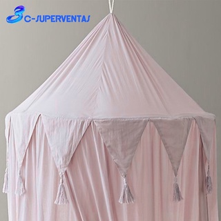 [12] Princess Bed Canopy Mosquito Net for Kids Baby Round Dome Indoor Outdoor Castle Play Reading Tent Hanging House