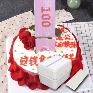 [disponible en inventario] nuevo mecanismo creativo de caja de dinero para pastel divertido artefacto para tartas con la misma sorpresa decoración para hornear cumpleaños