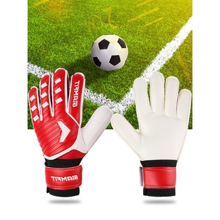 Guantes de portero de fútbol guantes de portero resistentes al desgaste de látex profesional de entrenamiento de competición de escuela primaria con protector de dedos