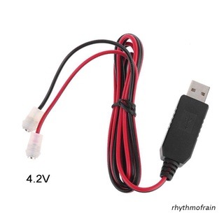 rhythmofrain 1m 3.7v 18650 26650 eliminador de batería 5v usb a 4.2v cable magnético de fuente de alimentación para ventilador altavoz linterna led
