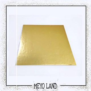 26 x 26 cm de oro para tartas (3 piezas) cuadrado para tartas, 26 cm, tabla de oro, 26 x 26 cm, cartón, 26 x 26 cm