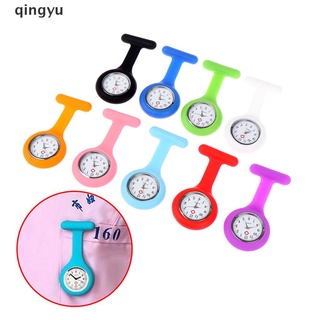 [qingyu] Broche de silicona para enfermera, reloj de túnica Fob, reloj médico, bolsillo, reloj caliente