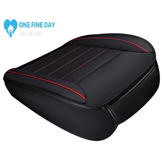 Funda universal para asiento delantero de coche, color negro, transpirable, cojín de cuero, asiento delantero, asiento de coche I9Q5