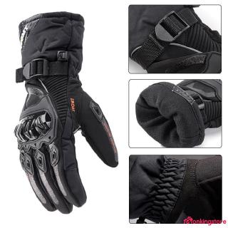 1Par guantes térmicos cálidos Para Motociclista De cuero impermeable