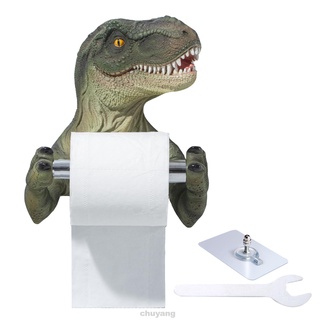 Accesorios montados en la pared Durable 3D para baño gratis Punch dinosaurio rollo de papel titular