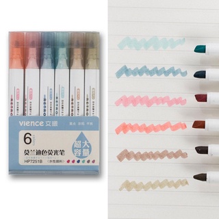 6Pcs Creative Student Stationery Wenxi Jiwushe Double-Headed Pen Color Student Pen Marker Color J9C7 (8)