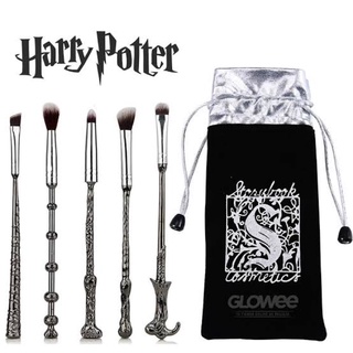 Set de 5 brochas Harry Potter (mango de metal)