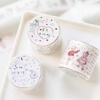 linda cuenta de mano washi cinta de papel diy material decorativo collage pegatinas