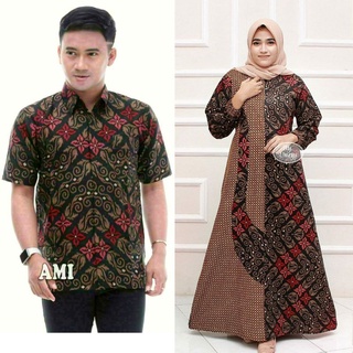 Pareja moderna Batik || Pareja BATIK Gamis || Pareja JUMBO BATIK ropa || Batik Gamis combinación