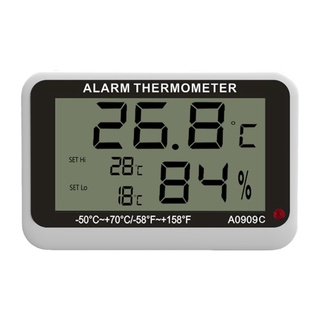 un termómetro digital lcd medidor de humedad refrigerador alta/baja temperatura alarma