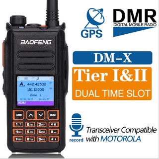 Baofeng DM-X Walkie Talkies GPS Digital analógico DMR largo alcance Radio hengma_time666