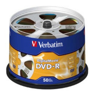 Dvd-R Verbatim Digital película japón Azo dye DVDR 4.7GB contenido 50 pcs