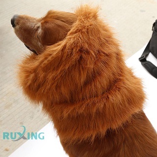 [Ruxing] peluca de melena de león para perro, Festival de lujo, disfraz de lujo -97251