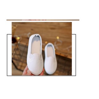 BINJIA Unisex niños deslizamiento en la escuela zapato niños zapatos blanco para niñas niños (5)