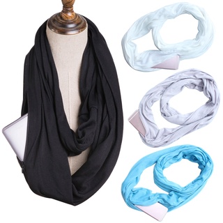 starshopConvertible Journey Infinity Scarf With Pocket Multi-use Scarf With Pocket