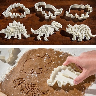 Co 3 pzs molde cortador de galletas en forma de dinosaurio para galletas/utensilio de cocina para hornear