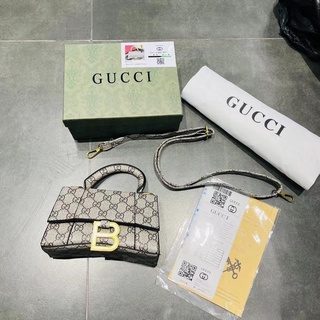 Actual photo Gucci x Balenciaga Hourglass Bag with box handbag (2)