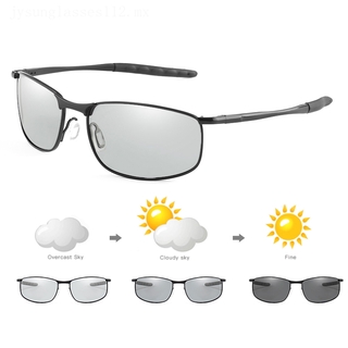 lentes de sol polarizados al aire libre para hombre/lentes fotocromáticos deportivos cuadrados/lentes de sol a la moda