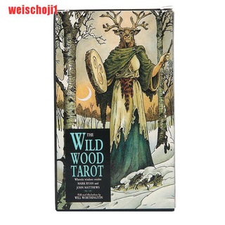 {weischoji1}Set Cards Wild Wood Tarot Cards Beginner Deck Vintage Fortune Telling TSZ