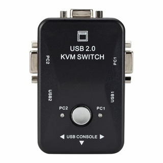 [Offroadshop] conmutador USB 2.0 VGA KVM interruptor de 2 puertos 2 en 1 VGA interruptor VGA Splitter Box