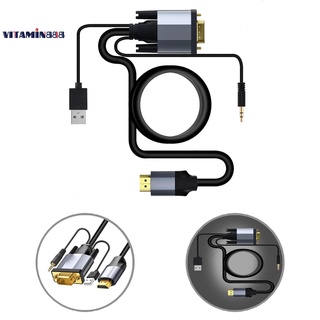 Cable convertidor Vga a Hdmi/cable Adaptador Plug Play Para Monitor