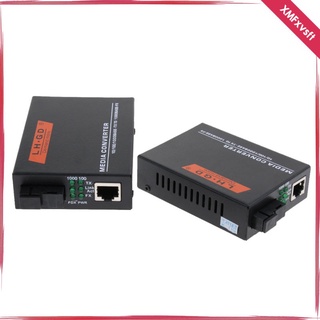 [XMFXVSFT] Convertidor de Medios Externo Gigabit Ethernet, Admite 10/100 / 1000Mbps, Transceptor Convertidor de Medios de Red (7)
