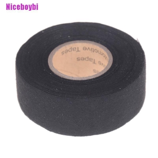 [niceboybi] negro 32 mm*12 m cinta adhesiva tela tela cable telares arnés de cableado (1)