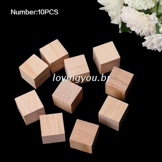 Mini Cubos De madera 10/25/25mm Para manualidades Diy De madera