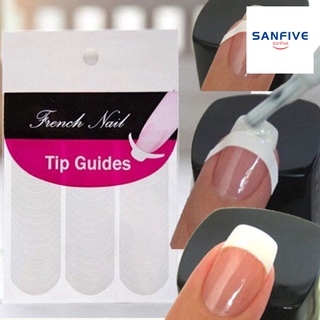 Nuevo *240 piezas de manicura uñas arte consejos forma guía pegatina borde cinta DIY plantilla herramienta