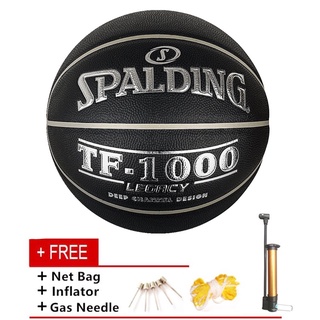 original spalding tf-1000 pelota de baloncesto tamaño oficial 7 74-520y baloncesto partido de entrenamiento bola legado cuero pu baloncesto bomba libre