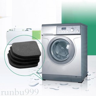 4pcs negro eva multifuncional lavadora antideslizante almohadillas antideslizantes refrigerador silencio almohadilla