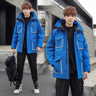 Los hombres de la moda impreso abrigo Casual de manga larga sudadera con capucha chaquetas Baju (4)