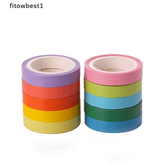 fbmx papel de color sólido washi cinta adhesiva enmascaramiento diy scrapbook etiqueta adhesiva cintas gloria (9)