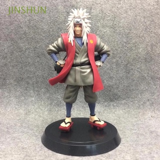 JINSHUN Juguete modelo Naruto Anime 19cm Ver de pie Figura de acción de Jiraiya Gama Sennin Jiraiya CLORURO DE POLIVINILO Coleccionable Regalo Maestro de Naruto Naruto Jiraiya