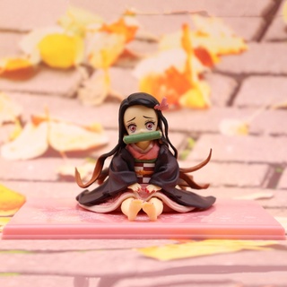 brroa anime adornos tablero juguetes sacudida cabeza muñeca regalo de cumpleaños auto decoración nezuko