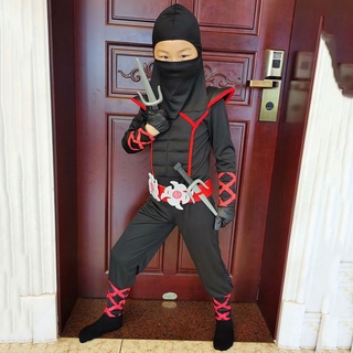 Ninja Ninjago disfraz niños niños asesino Cosplay carnaval fiesta Ninja monos
