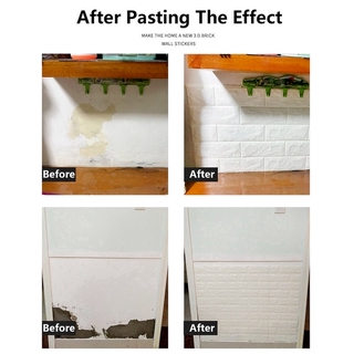 envío inmediato venta diy 3d pegatina de pared autoadhesiva papel pintado diy habitación hogar impermeable decoración de pared (6)