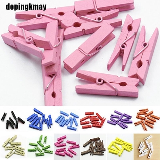dopingkmay 20-100 pzs Mini clavijas De madera/Clips fotográficos/35mm/elección De color Mlt